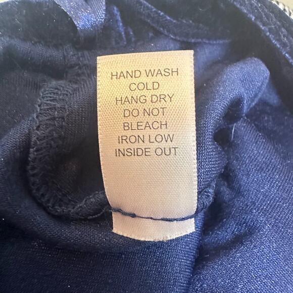 Sabine Blue Velvet Jogger Pants sz L - Picture 9 of 10